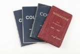 Very desirable group of four pocket size Serial Number Books for Colts and Winchesters. George Madis