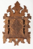 Early Victorian Walnut Hanging Letter Rack, circa 1880s, original estate condition, measures 24
