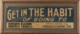 Framed vintage Paper Advertisement 