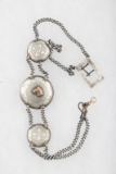 Vintage Silver Watch Chain, 16