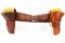 San Pedro Saddlery Leather Twin Holster Gun Belt