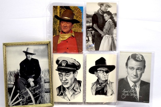 (6) John Wayne Photos/ Cards