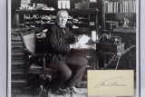Thomas Edison Photo With Signature Card