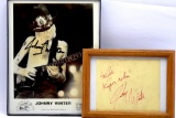 (2) Johnny Winter Signatures