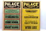 (2) 1937 & 1938 Movie Theater Posters
