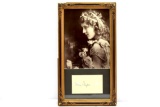 Mary Pickford Framed Photo & Signature Card