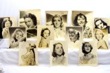 (12) Early  Signed Actor/ Actress Photos