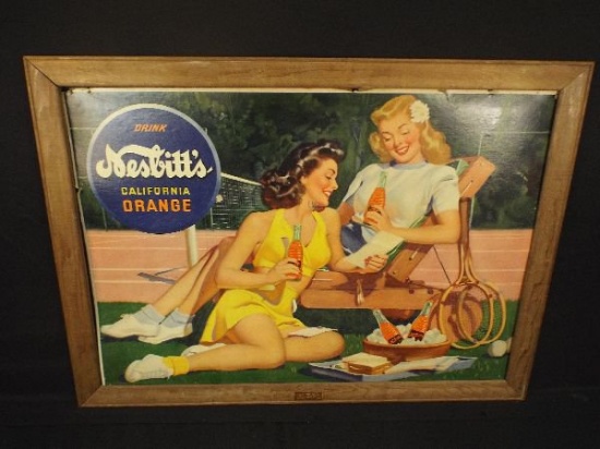 Nesbitt's Soda Cardboard Sign