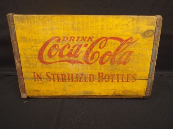 Early Coca Cola "Sterilized" Bottle Crate
