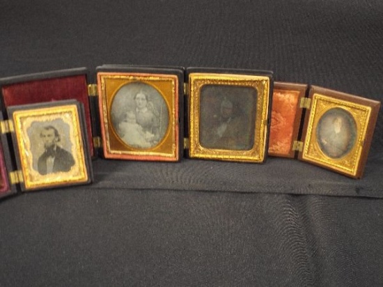 LOT (4) Daguerreotype Photos w/ Union Cases