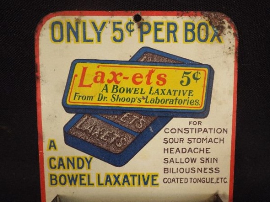 R.E. O'Harrow Druggist Lax-ets Match Safe w/ Striker