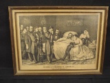 1865 Death of Abraham Lincoln - Currier & Ives