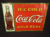 1931 Coca Cola Tin Tacker sign