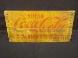 Early Yellow Coca Cola Return Bottle Crate