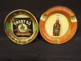 LOT (2) Whiskey Tip Trays