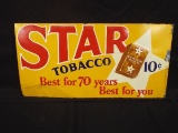 Star Tobacco Tin Tacker Sign