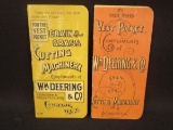 LOT (2) W.M. Deering & Co. Pocket Ledgers