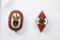 (2) German Pins