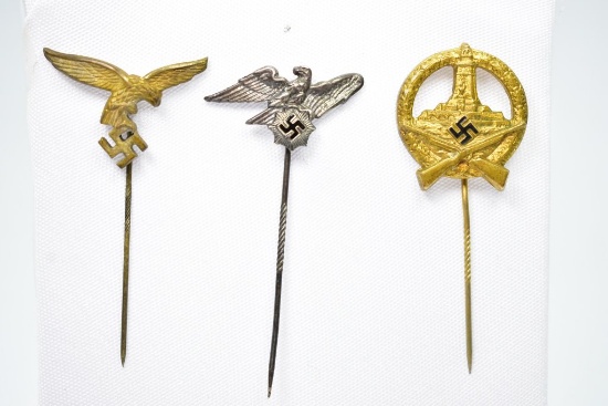 (3) German Stick Pins