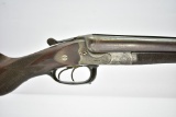 Early H. Scherping, custom Engraved Hammerless, 12 ga., Double Barrel