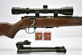 Savage, Model 93R17, 17 HMR cal., Bolt-Action With Scope, Ammo & Bipod