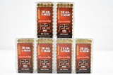 (6) New Bricks Of Hornady V-Max 22 Mag cal. Ammo (SELLS TOGETHER)