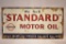 1920s - 30s Standard Motor Oil Porcelain Sign