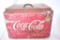 1960s Coca Cola Galvanized Countertop / Wire Stand Cooler