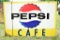 Pepsi Caf‚ Metal Sign