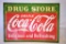 1934 Coca Cola Drug Store Porcelain Sign