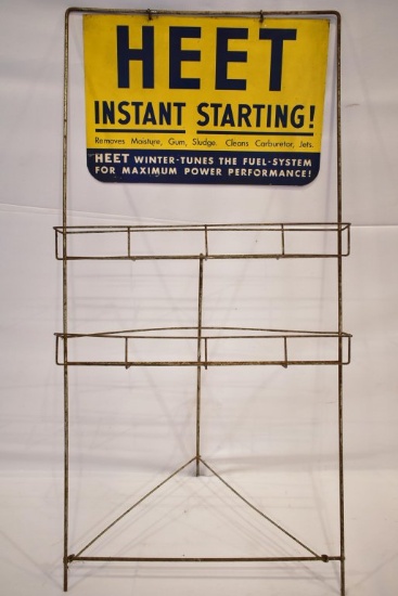 1950s HEET Additive Can Display Rack