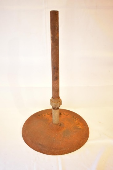 Riley Bros. Riley Penn Motor Oil Cast Iron Lollipop Sign Base