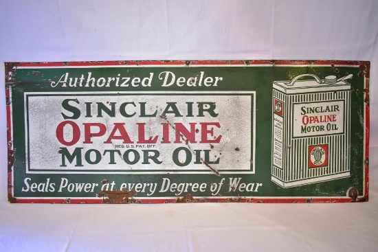 Sinclair Opaline Motor Oil Porcelain Sign