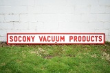 Socony Vacuum Products Porcelain Strip Sign