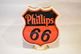 Phillips 66 Gasoline Shield Gas Pump Globe