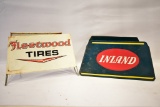 LOT (2) Inland & Fleetwood Tire Displays