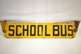 1930s - 40s Yellow School Bus Cab Sign - Bluebird