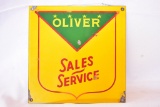 Oliver Tractor Sales & Service Porcelain Sign