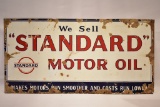 1920s - 30s Standard Motor Oil Porcelain Sign