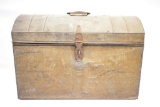 1930s Galvanized Round Top Tool Box
