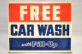 Car Wash Gas Pump Topper Sign
