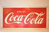 1939 Coca Cola Metal Painted Sign