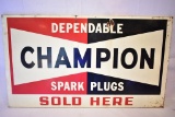 Champion Spark Plugs Garage Sign