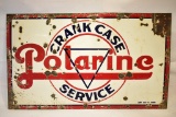1944 Standard Red Crown Polarine Crankcase Porcelain Sign