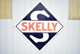 Skelly Gasoline Gas Station Porcelain Pole Sign