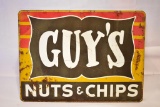 Guys Nuts & Chips Painted Metal Sign