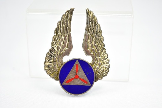 (1) Sterling - Circa WWII Civil Air Patrol Badge