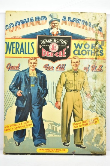 WWII Forward American, Washington MFG. Cardboard Poster