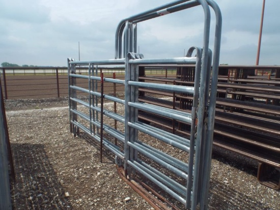 (3) Priefert Panels w/ Walk Through Bow Gates