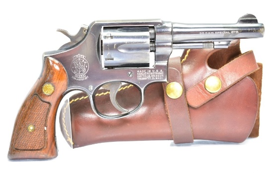 1970, S&W, Model 10-5, 38 Spl. Cal., Revolver W/ Leather Holster